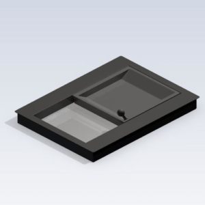 P 7020 sliding tray with one payment carriage - low installation depth